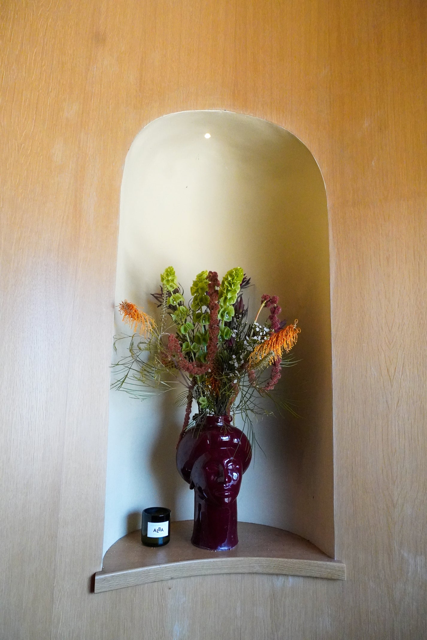 flower arrangement by goodroots - alba restaurant