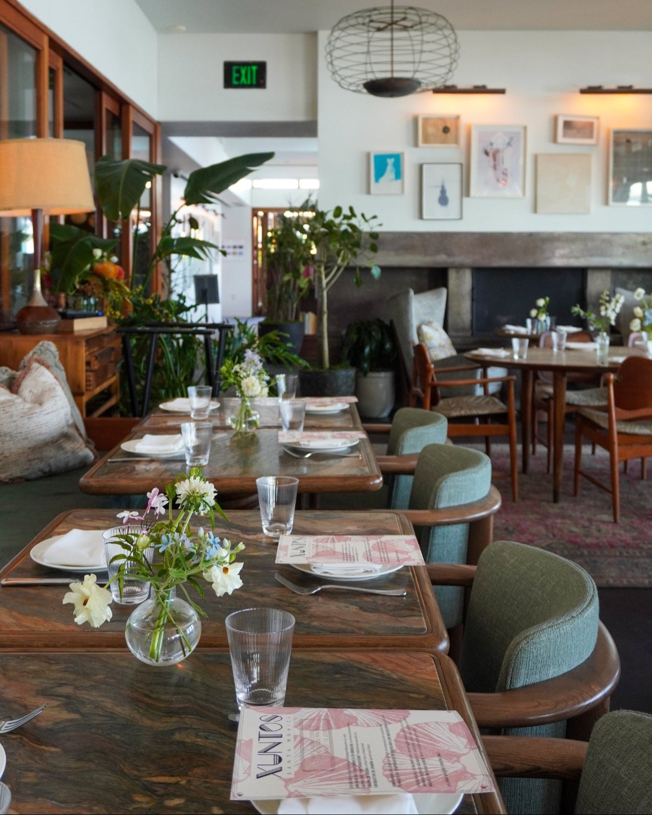 goodroots floral arrangements at soho house malibu